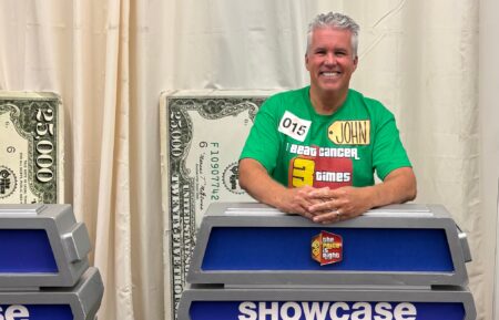 "The Price Is Right" contestant John Kincade on set in August 2025