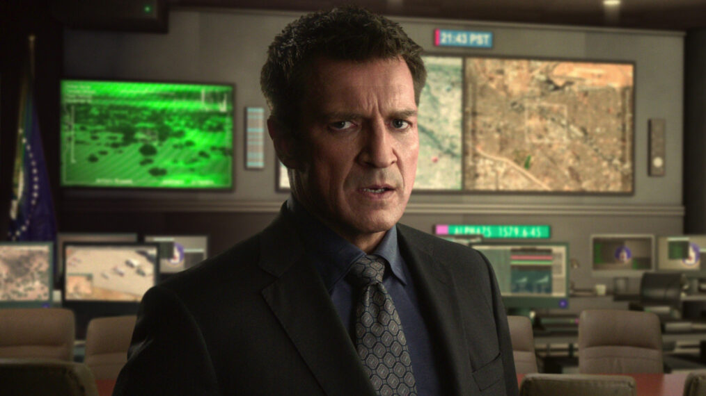 Nathan Fillion as Director West in 'The Recruit'
