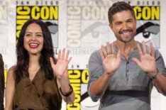 Alyssa Diaz and Eric Winter at San Diego Comic-Con 2026 on Saturday, July 25, 2026