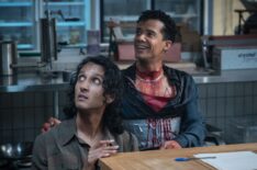 Jacob Anderson and Assad Zaman behind the scenes of 'The Vampire Lestat' finale
