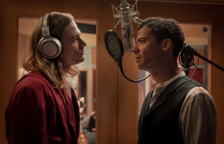 Sam Reid as Lestat and Jacob Anderson as Phantom Louis in 'The Vampire Lestat' Episode 5