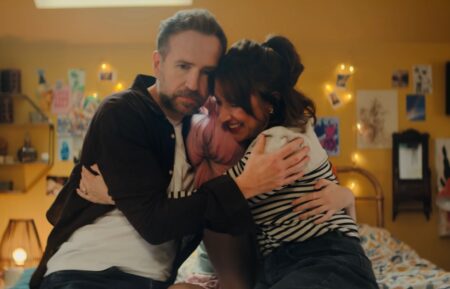 Rafe Spall and Esther Smith with Scarlett Rayner in 'Trying' Season 5