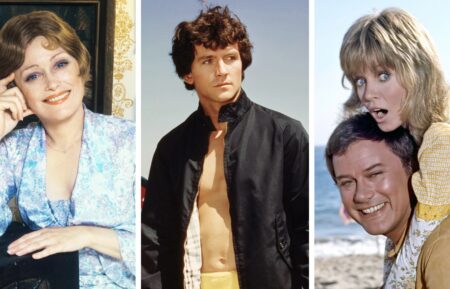 1970s TV Flops collage with Patrick Duffy, Larry Hagman, Donna Mills and Rue McClanahan