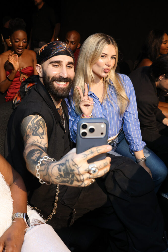 Paul Abrahamian and Leah Peters at the Big Brother, 1,000th Episode Celebration on the Radford Studios Lot in Los Angeles, California - August 27, 2026. Photo: Matthew Taplinger/CBS ©2026 CBS Broadcasting, Inc. All Rights Reserved.