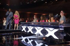 Terry Crews, Trisha Paytas, Howie Mandel, Mel B, Sofía Vergara, Simon Cowell , 'America's Got Talent,' Season 21, Quarterfinals 1 Results, NBC, August 19, 2026.