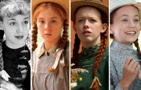 ANNE WITH AN E, (aka ANNE), Amybeth McNulty in 'A Dense and Frightful Darkness', (Season 3, episode 309, aired November 17, 2019), ph: Ken Woroner / ©Netflix / Courtesy Everett Collection; ANNE OF GREEN GABLES, Anne Shirley, 1934; ANNE OF GREEN GABLES, Megan Follows, Colleen Dewhurst, 1985 TV Movie