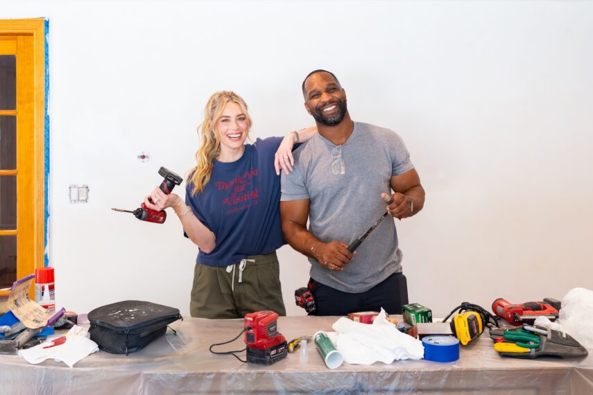 Arielle Vandenberg and Steven Lewis on Season 1 of HGTV's 'House Shock,' premieres September 22, 2026.