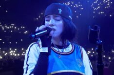 Billie Eilish in 'Billie Eilish – Hit Me Hard and Soft: The Tour' film, released May 8, 2026.