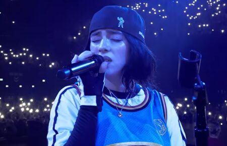 Billie Eilish in 'Billie Eilish – Hit Me Hard and Soft: The Tour' film, released May 8, 2026.