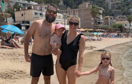 Brett Roth and Jasmine Roth with kids Darla and Hazel, Instagram, August 24, 2026.