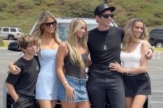 Christina Haack, Tarek El Moussa, and Heather Rae El Moussa with kids Brayden and Taylor, Instagram, August 13, 2026.
