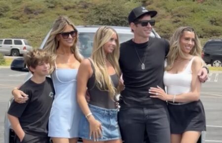 Christina Haack, Tarek El Moussa, and Heather Rae El Moussa with kids Brayden and Taylor, Instagram, August 13, 2026.