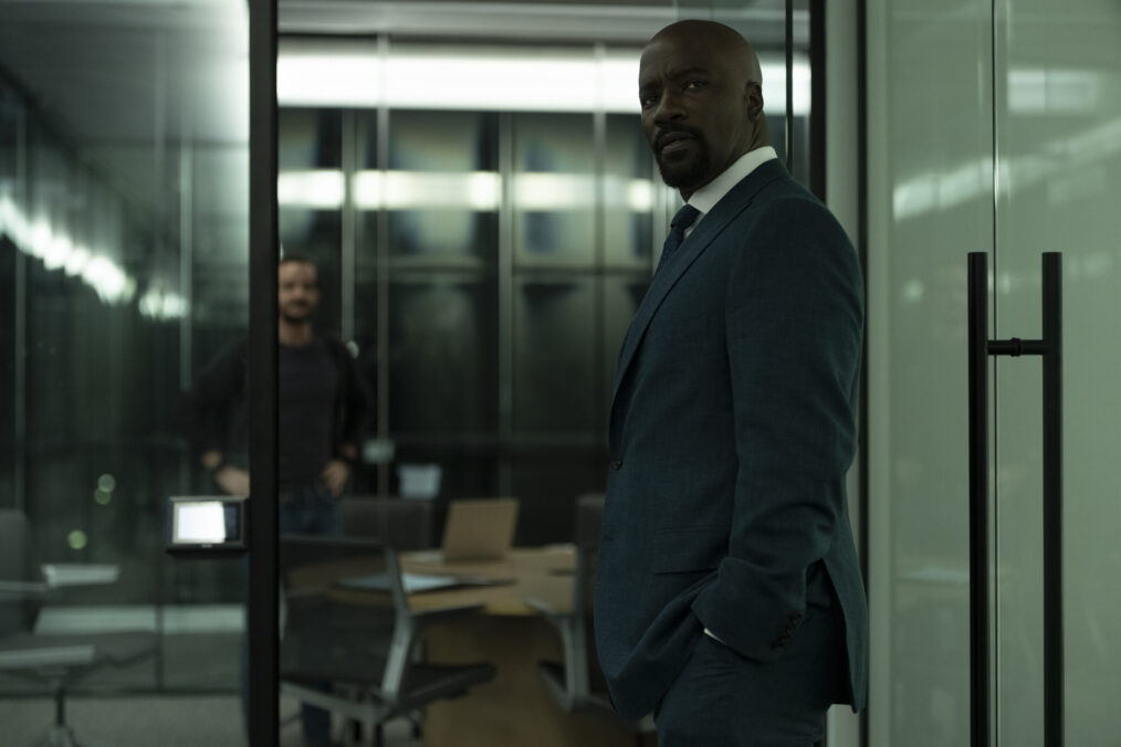 "Michael and Olivia" -- Coverage of the CBS Original Series CUPERTINO, scheduled to air on the CBS Television Network. Pictured: Mike Colter as Michael Price. Photo: Elizabeth Fisher/CBS ©2026 CBS Broadcasting, Inc. All Rights Reserved.