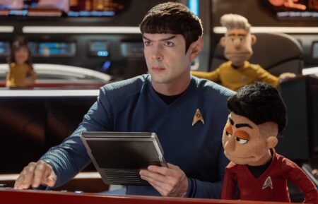 Ethan Peck and Melissa Navia, 'Star Trek: Strange New Worlds,' Season 4, Episode 5, Paramount+, August 20, 2026.