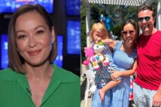 Eva Pilgrim, 'Inside Edition' YouTube, July 7, 2025; Eva Pilgrim with husband Ed Hartigan and daughter Ella, Instagram, July 5, 2025.