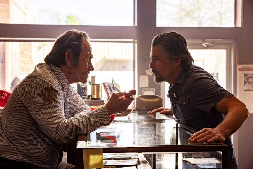 Tommy Lee Jones and Ethan Hawke in 'The Lowdown' Season 2