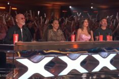 Howie Mandel, Mel B, Sofia Vergara, Simon Cowell, 'America's Got Talent,' Season 21, Episode 12, NBC, August 12, 2026.