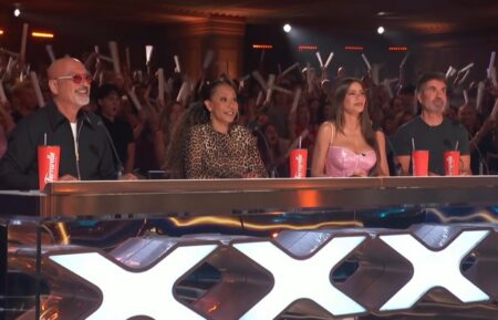 Howie Mandel, Mel B, Sofia Vergara, Simon Cowell, 'America's Got Talent,' Season 21, Episode 12, NBC, August 12, 2026.