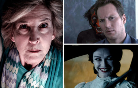 INSIDIOUS, Lin Shaye, 2010. ph: John Darko/©FilmDistrict/courtesy Everett Collection; INSIDIOUS: OUT OF THE FURTHER, (aka INSIDIOUS 6), Taylor Bogrand (left), 2026. ph: Narelle Portanier / © Sony Pictures Releasing /Courtesy Everett Collection