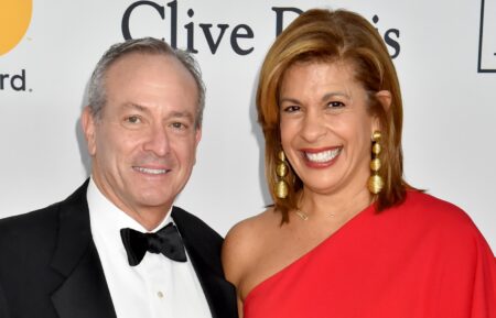 Financier Joel Schiffman (L) and journalist Hoda Kotb attend the Clive Davis and Recording Academy Pre-GRAMMY Gala and GRAMMY Salute to Industry Icons Honoring Jay-Z on January 27, 2018 in New York City.