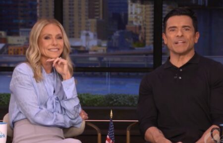 Kelly Ripa and Mark Consuelos on the August 10, 2026, episode of 'Live With Kelly and Mark.'