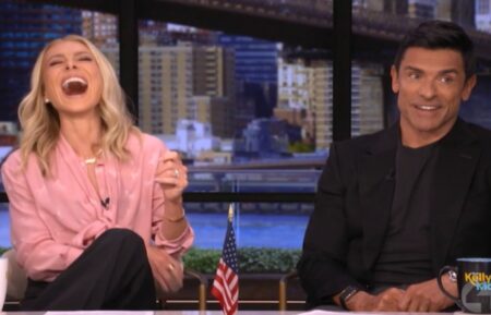Kelly Ripa and Mark Consuelos on the August 11, 2026, episode of 'Live With Kelly and Mark.'