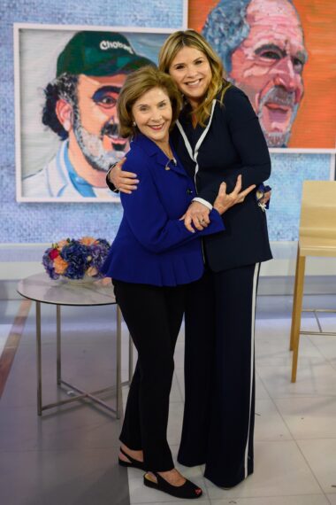 Laura Bush and Jenna Bush Hager on NBC's 'Today,' April 20, 2021.