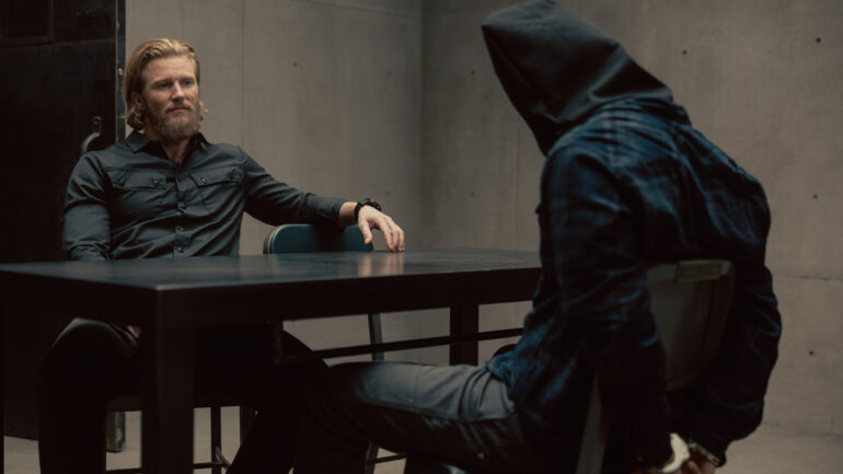 Thad Luckinbill as Kyle in Lioness, episode 5, season 3, streaming on Paramount+, 2026. Photo Credit: Emerson Miller/Paramount+.