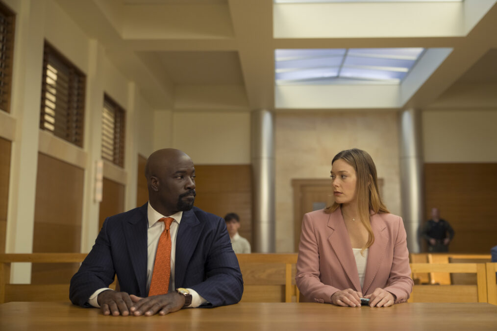 "Michael and Olivia" -- Coverage of the CBS Original Series CUPERTINO, scheduled to air on the CBS Television Network. Pictured (L-R): Mike Colter as Michael Price and Rachel Keller as Olivia Siffre. Photo: Elizabeth Fisher/CBS ©2026 CBS Broadcasting, Inc. All Rights Reserved.