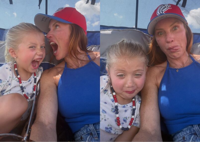 Mina Starsiak Hawk and daughter Charlotte, Instagram, July 18, 2026.