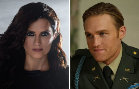 ABSENTIA, poster, Stana Katic, (Season 3, aired July 17, 2020). photo: ©Amazon/courtesy Everett Collection; MONARCH: LEGACY OF MONSTERS, Wyatt Russell, 'Terrifying Miracles', (Season 1, ep. 106, aired Dec. 15, 2023). photo: Diyah Pera /©Apple TV+ /Courtesy Everett Collection
