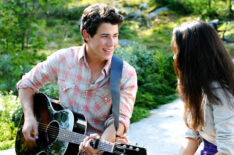 Nick Jonas and Chloe Bridges as Nate and Dana in 'Camp Rock: The Final Jam'