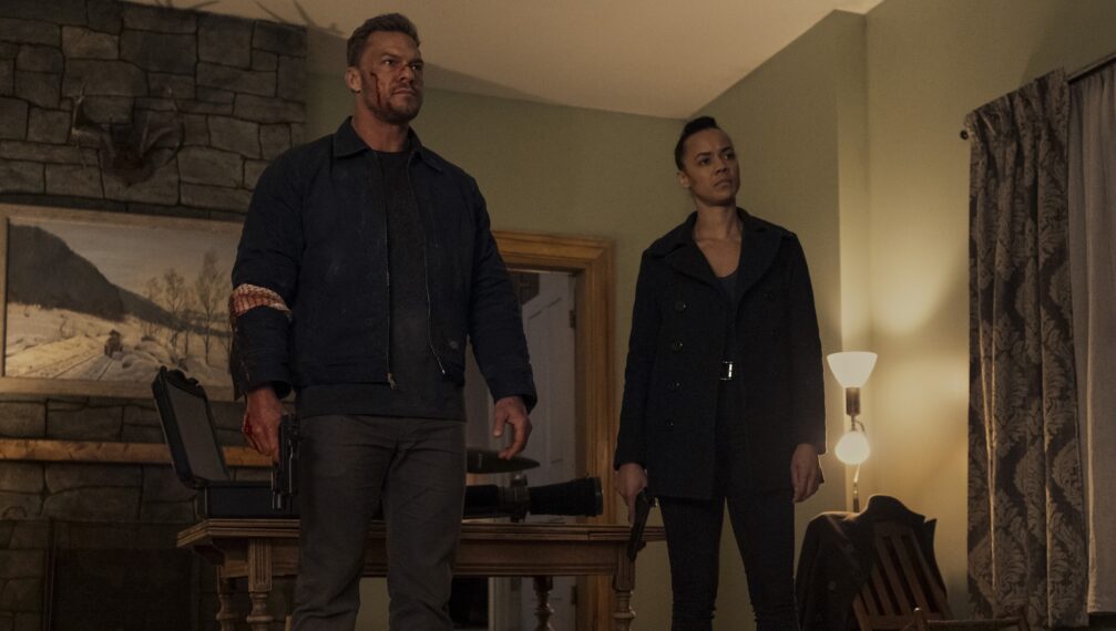 Reacher Season 2 - Alan Ritchson (Jack Reacher), Maria Sten (Frances Neagley)