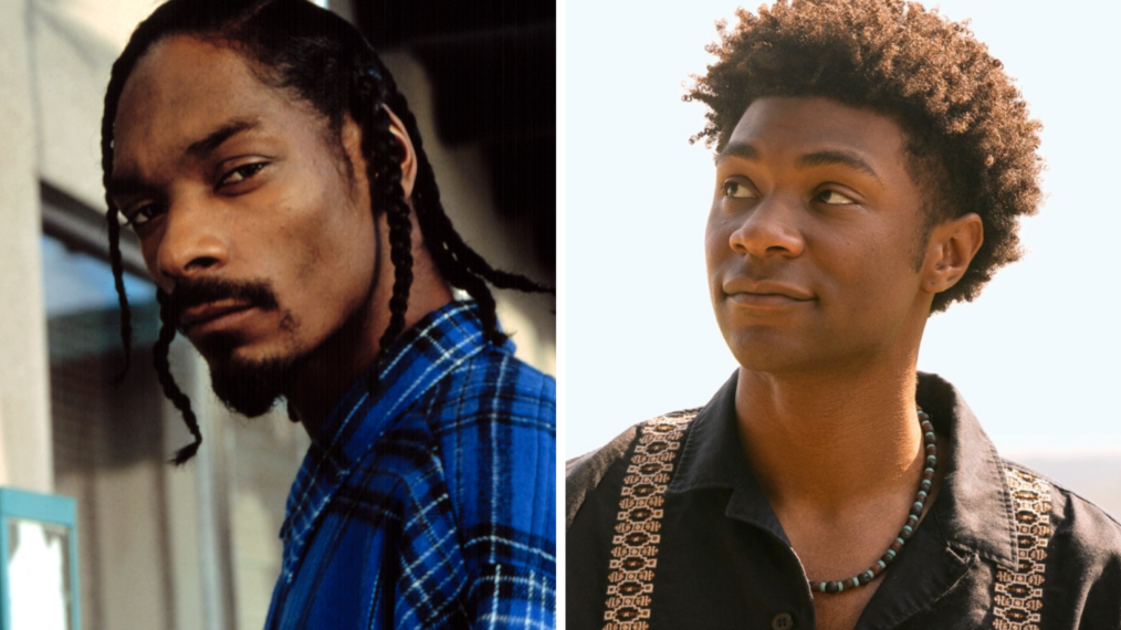 BABY BOY, Snoop Dogg, 2001; OUTER BANKS, from left: Jonathan Daviss, Carlacia Grant, 'The Enduro', (Season 4, ep. 401, aired Oct 10, 2024). photo: Jackson Lee Davis / ©Netflix / Courtesy Everett Collection