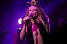 Sam Reid performs onstage as AMC & AMC+ Present The Vampire Lestat: One Night Only Live Premiere Event on June 02, 2026 in New York City.