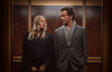 Sienna Miller and Dominic West in War
