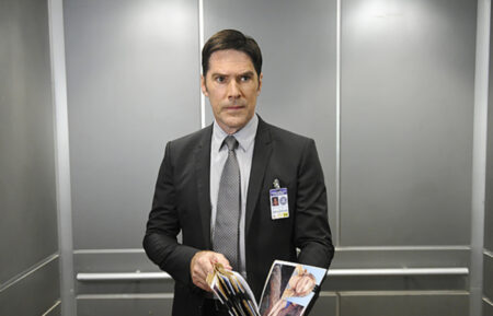 CRIMINAL MINDS, Thomas Gibson, 'Til Death Do Us Part', (Season 11, ep. 1103, aired Oct. 14, 2015). photo: Cliff Lipson / ©CBS / courtesy Everett Collection