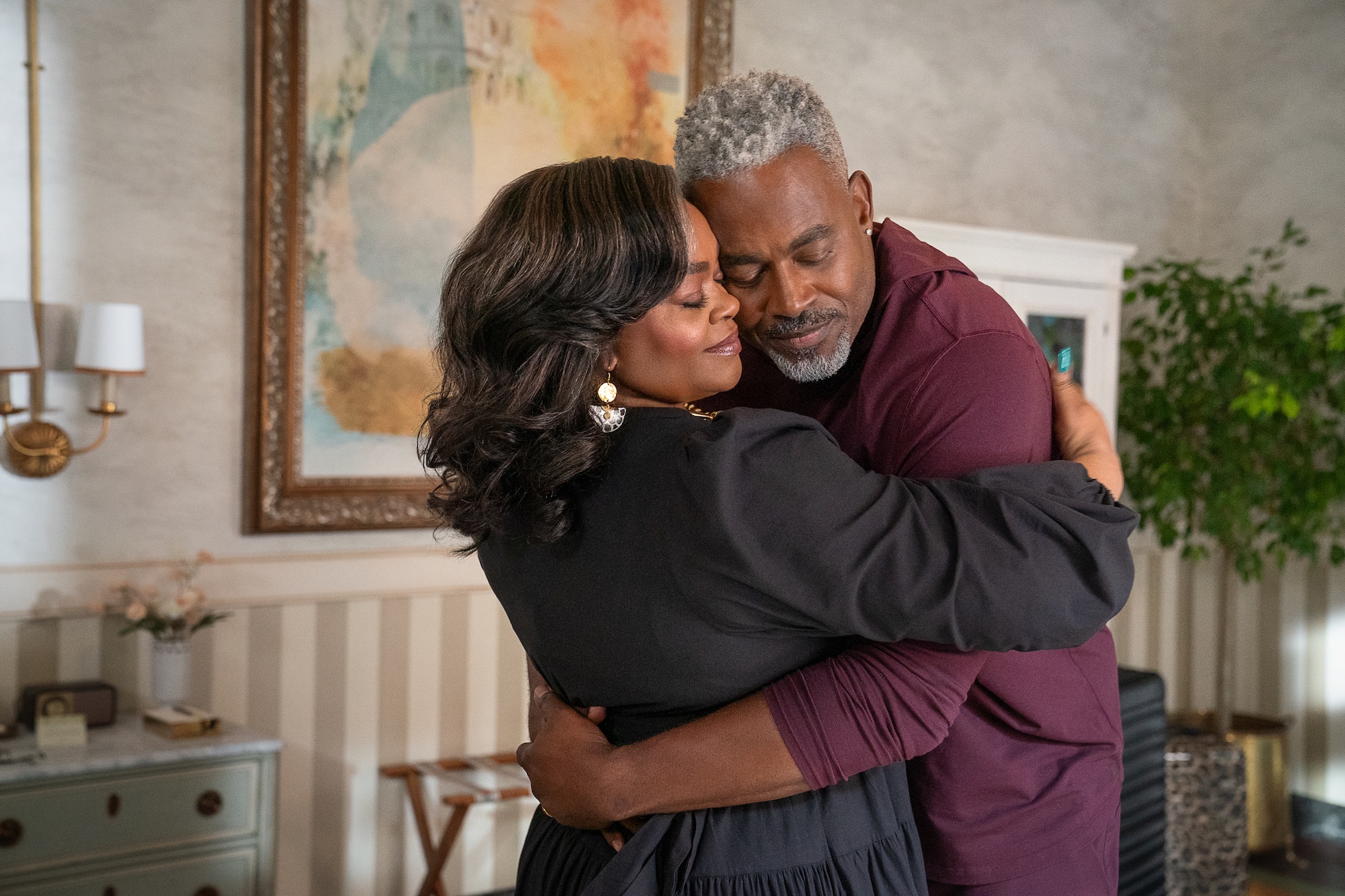 (L-R) Jill Scott as Sheila and Lamman Rucker as Troy in Why Did I Get Married Again?