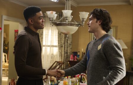 FX's ADULTS -- “The Scrub” -- Season 2, Episode 1 — Pictured (L-R): Owen Thiele as Anton, Jack Innanen as Paul Baker.