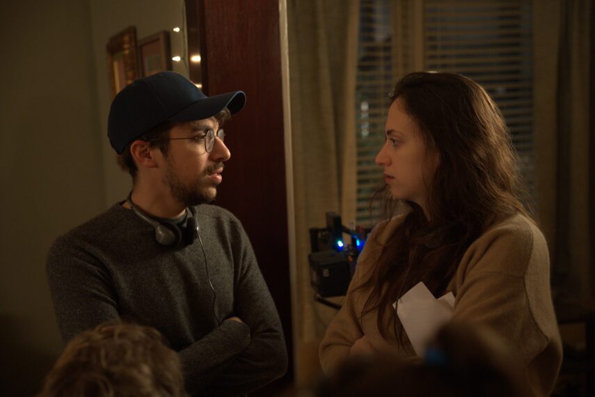 Ben Kronengold and Rebecca Shaw behind the scenes of 'Adults' Season 2