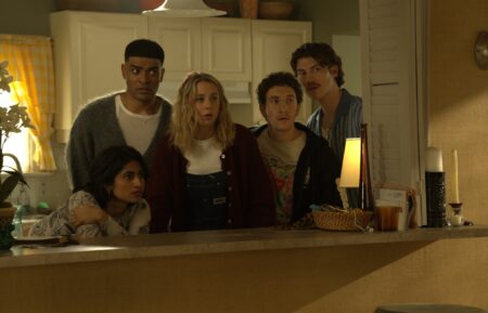 Amita Rao as Issa, Owen Thiele as Anton, Lucy Freyer as Billie, Malik Elassal as Samir, Jack Innanen as Paul Baker in 'Adults' Season 2