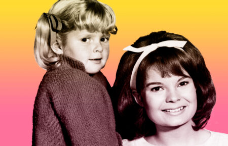 AnissaJones and Kathy Garver in Family Affair graphic