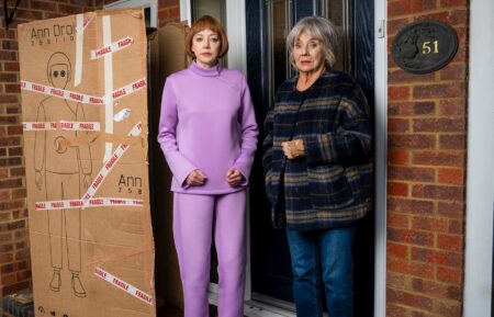 Ann Droid - BBC - Linda (Diane Morgan) and Sue (Sue Johnston) (Image: BBC/Boffola Pictures/GaryMoyes)