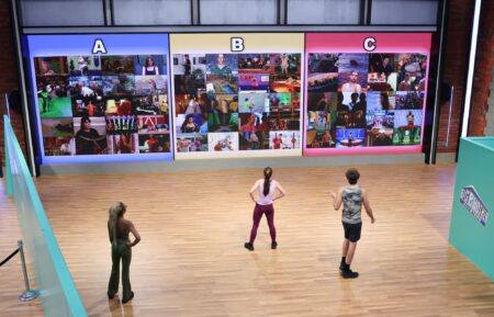 “Episode 2825” -- Coverage of the CBS Original Series Big Brother, 1,000th Episode, scheduled to air on the CBS Television Network and streaming on Paramount+. Pictured: BB Block Buster: Taylor Brown, Drew Campbell and Mallory Aurichio