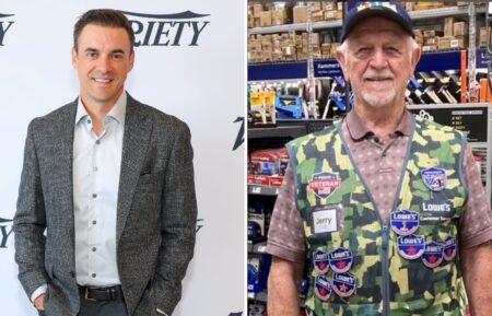(left) WEST HOLLYWOOD, CALIFORNIA - JUNE 06: Dan Gheesling attends Variety's TV FYC Fest at 1 Hotel West Hollywood on June 06, 2024 in West Hollywood, California, (right) "Big Brother" Season 10 Houseguest Jerry MacDonald in 2023, working at Lowe's