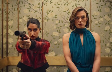 Ambika Mod and Keira Knightley in 'Black Doves' Season 2