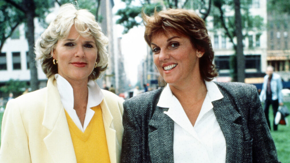 Sharon Gless as Christine Cagney and Tyne Daly as Beth Lacey in ‘Cagney & Lacey’