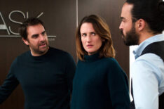 Grégory Montel as Gabriel and Camille Cottin as Andréa in 'Call My Agent!'