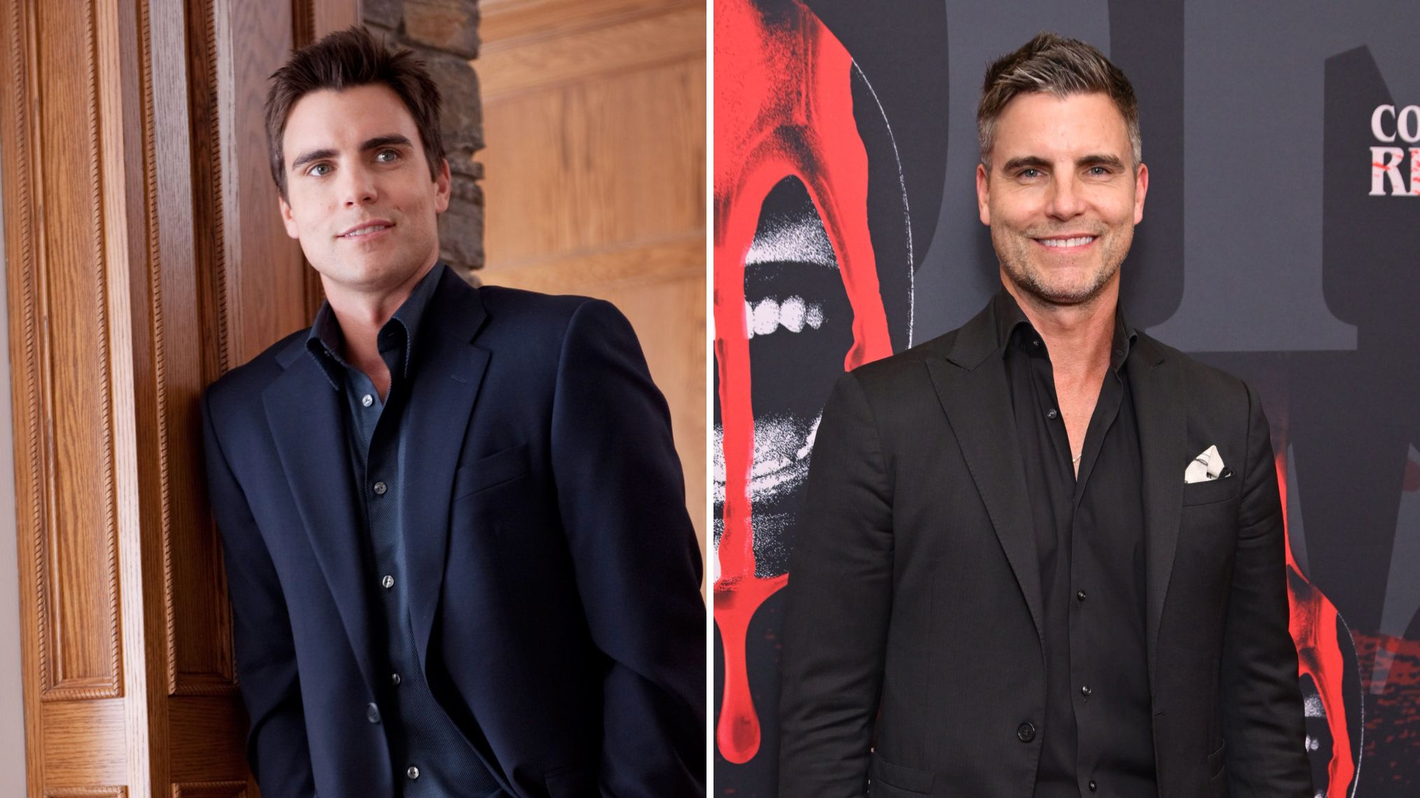 Colin Egglesfield in 'Something Borrowed' and at the premiere screening of