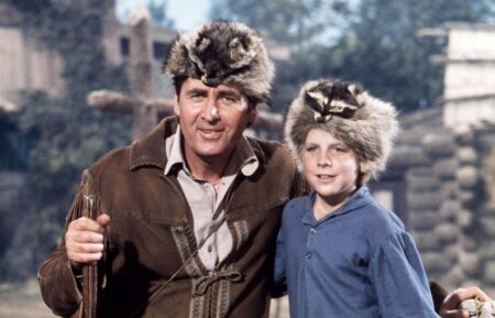 DANIEL BOONE, from left: Fess Parker, Darby Hinton, (1968), 1964-1970.